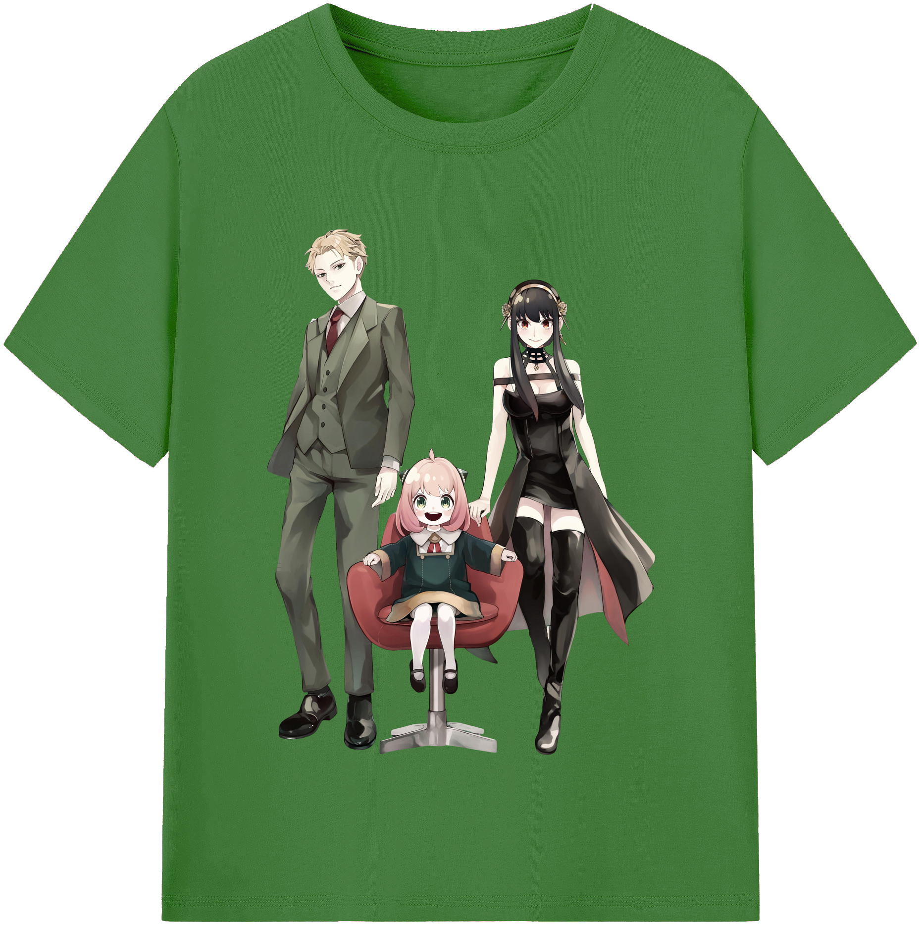 （画像用） SPY×FAMILY间谍家家酒 レディースカジュアルプリントTシャツ（綿100％）
